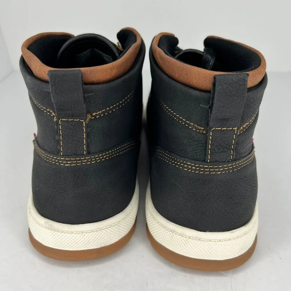Levis Mens 51927941A Black Goshen Waxed Lace Up High Top Size 13 Ankle Sneakers